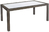 MBM Tisch Bellini 90x160cm mocca 68.00.0110 Alu + Polyrattan Esstisch + Glasplatte