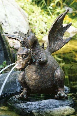 Rottenecker Bronze Figur Drusilla 90143 Wasserspeier H=27cm