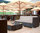 MBM Lounge Eckmodul Sessel Bellini mocca 68.00.0118 Alu + Polyrattan Gartenmöbel - ohne Kissen !