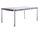 Zebra Tischgestell 180x100cm Opus 6432-S Edelstahl Esstisch Tisch Gestell für Sela/ Teak Tischplatte