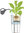 Lechuza Pflanzgefäß RONDO 32 Komplettset 15780 weiß Design Blumenkübel + Kunststoff Pflanz-Einsatz