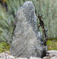 Rottenecker Komplett Brunnen Kalle + Lotta mini 88864K Figuren Bronze