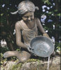 Rottenecker Bronze Gartenfigur SARA 88423 Wasserspeier H=33cm