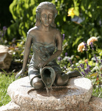 Rottenecker Bronze Gartenfigur ELONIE klein 88721 W.Speier 28cm