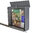 Heibi Briefkasten FONDALUX 64494-039 graphitgrau Alu Postkasten mit Sichtfenster