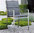 Stern Edelstahl Stapelsessel Cardiff 417271 Design Sessel Textilen silbergrau + Aluminium Armlehnen