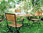 Zebra Sessel Florence 2219-S Teak Gartenmöbel klappbar Klappstuhl schwarz verzinkt