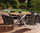 Zebra Design Tisch rund 135cm Oryx Old Teak 7218 Edelstahl Esstisch + recycled Teakholz Tischplatte