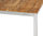 Zebra Tisch Naxos 160x90cm 7209 Design Esstisch Edelstahl + recyceltes Teak Holz Gartentisch