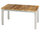 Zebra 2-Sitzer Bank Naxos 85cm 7224 Edelstahl + recyceltes Teak Holz Design Sitzbank oh. Rückenlehne