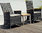 Zebra Relax Sessel Status 20128 Alu + Teak Armleh.+ Polyrattan grey-black Gartenmöbel Rücken neigbar