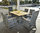 Zebra Tisch 140x90cm Status 23086 Alu +Teak Tischplatte + Polyrattan grey-black Gartenmöbel Esstisch