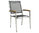 Zebra Design Stapel Sessel Pontiac 3230 Rücken hoch Edelstahl + Twitchell argenta + Teak Armlehnen