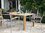 Zebra Design Stapel Sessel Pontiac 3230 Rücken hoch Edelstahl + Twitchell argenta + Teak Armlehnen