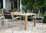 Zebra Design Stapel Sessel Pontiac 3370 Normalhöhe Edelstahl + Twitchell seidengrau + Teak Armlehnen