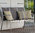 Stern Edelstahl 3-Sitzer Bank Cardiff stapelbar 417273 Textilen taupe + Aluminium Armlehnen Design