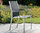 6erSet Stern Edelstahl Stapelsessel Cardiff 417271 Design Sessel Textilen silbergrau + Alu Armlehnen