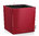 Lechuza Premium Pflanzgefäß CUBE 40 Komplettset 16367 scarlet-rot Design Blumentopf + Pflanzeinsatz