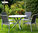 Zebra Design Tisch rund 110cm Mikado Esstisch 6223 Aluminiu palladium + Teak Holz Tischplatte 6572