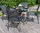 Zebra Tisch D1,1m Mikado Esstisch Alu graphit Laminat Sela