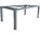 Zebra Tischgestell 160x90cm Alus 6225 Esstisch Design Aluminium palladium ohne HPLaminat Tischplatte