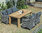 Zebra Tisch 160x90cm recyceltes Teak Holz Oskar 5305 Esstisch Old Teakholz Gartentisch Massivholz