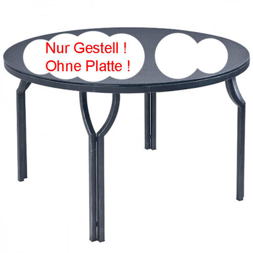 MBM Tisch Gestell ohne Platte Medici antik 120cm rund Schmiedeeisen -SALE-