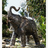 Rottenecker Broncefigur Baby Elefant 88145 Wasserspeier H=103cm
