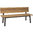 Stern Design 3-Sitzer Bank Sam 418032 Gartenbank Aluminium taupe + FSC Teak Holz 160cm