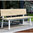 Stern Design 3-Sitzer Bank Sam 418032 Gartenbank Aluminium taupe + FSC Teak Holz 160cm