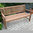 Zebra 3-Sitzer Teak Bank 150cm Lexington 2506 Teakholz Sitzbank Landhaus Gartenbank Massiv Holz