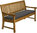 Zebra Sitzkissen Polster Auflage 2508 für 3-Sitzer Teak Bank Lexington 150 Kissen teakfarben 140cm