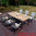 Zebra Auszug Tisch 220-300x110cm Ocean 3455 Edelstahl Old Teak Esstisch