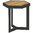 Zebra Beistell Tisch Sixx 40x40cm 6188 Alu graph+ Teak Kaffeetisch