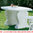 Trax Beton Werkstein Gartentisch Zement weiß 137x92cm 3tlg frostfest =67%MUSTER%SALE